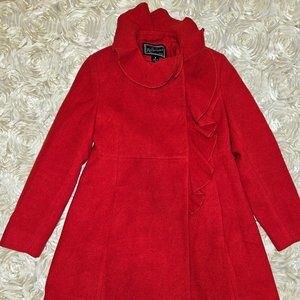 Rothschild red girls coat size 8
